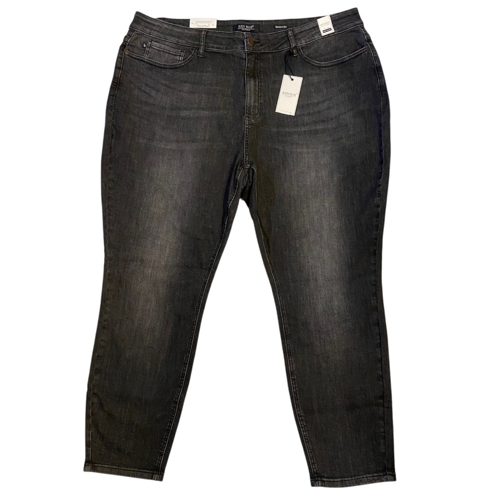 JUDY BLUE Jeans High Waist Skinny Fit Stretch Denim Gray Womens Size 24W